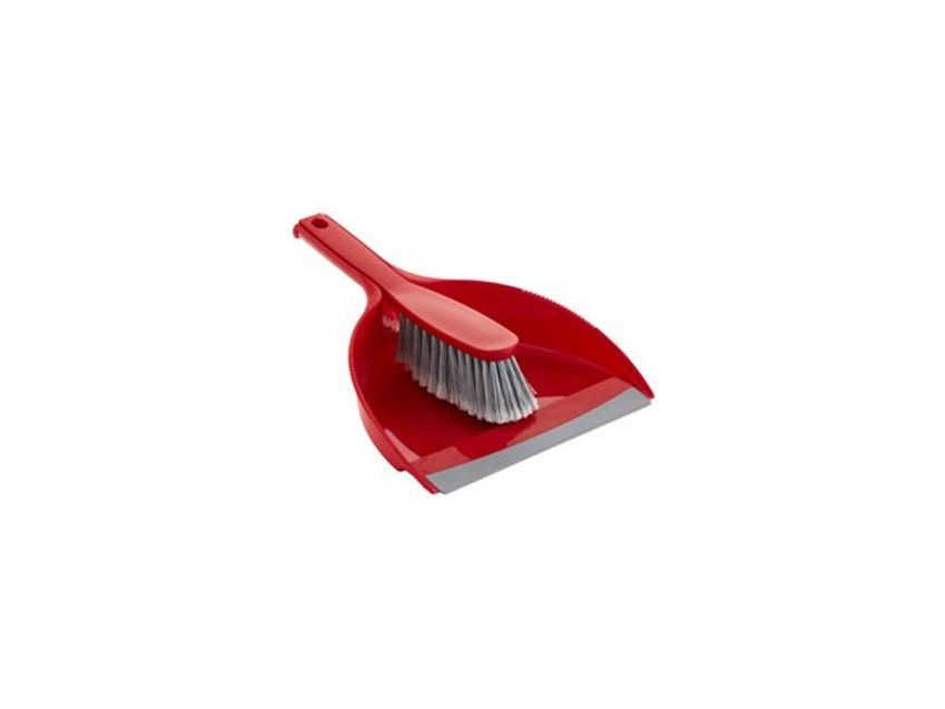 cepillo manual y escobilla rojo