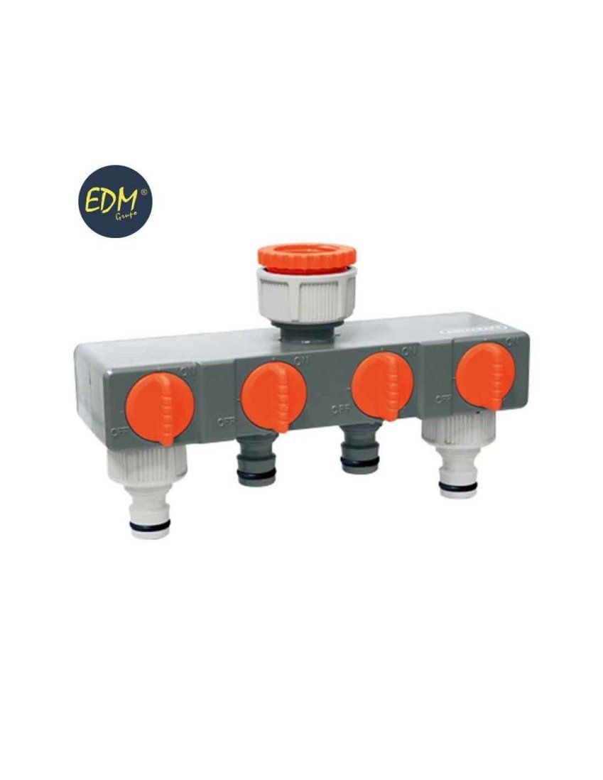 adaptador 4 vias para grifo jardin 3 4