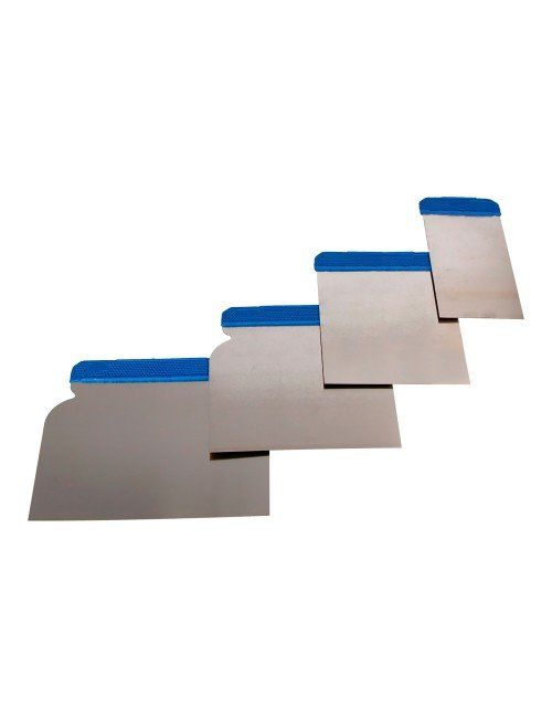 juego de espatulas de carrocero acero inoxidable edm